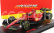 Bburago Ferrari F1-75 Scuderia Ferrari N 55 4th Monza Gp Italy 2022 Carlos Sainz - With Helmet And Plastic Showcase - Exclusive Carmodel 1:43 Červená Žlutá