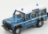 Bburago Land rover Defender 110 Station Wagon Polizia 1995 1:32 Světle Modrá Bílá