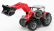 Bburago Massey ferguson 8740s Tractor With Front Loader Scraper 1:50 Red