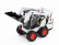 Bburago Mercedes benz Actros 2 Gigaspace Truck Pianale Trasporto Bobcat Ruspa Gommata Front Loader Scraper 2016 1:43 Černá Oranžová