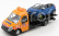 Bburago Mercedes benz Sprinter Soccorso Stradale With Renault Captur - Carro Attrezzi - Wrecker Road Service 1:43 Žlutá Modrá