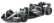 Bburago Mercedes gp F1  W15 Eq Performance Team Amg Petronas Motorsport N 63 Season 2024 George Russell - With Pilot And Showcase 1:43 Černá Stříbrná Zelená