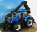 Bburago New holland T7.315 Tractor 2016 1:50 Modré Dřevo