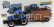 Bburago New holland T7.315 Tractor + Livestock Forwarder 1:50 Modrá Hnědá