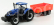 Bburago New holland T7.315 Tractor + Tipping Trailer 1:50 Modrá Červená