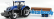 Bburago New holland T7hd Tractor With Trailer Trunk Transport - Trasporto Tronchi 1:32 Blue