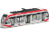 Bburago tramvaj červená