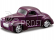 Bburago Willys Coupe 1941 1:64 fialová metalíza