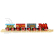 Bigjigs Rail Osobní vlak + 2 koleje