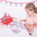 Bigjigs Toys Čajová puntíkovaná sada v piknikovém koši