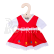 Bigjigs Toys Červené květinové šaty pro panenku 28 cm