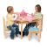 Bigjigs Toys Dřevěná židle červená
