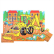 Bigjigs Toys Dřevěné puzzle bagr 9 dílků