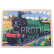 Bigjigs Toys Dřevěné puzzle historický vlak Flying Scotsman 35 dílků