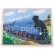 Bigjigs Toys Dřevěné puzzle historický vlak Mallard 35 dílků