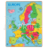 Bigjigs Toys Dřevěné puzzle mapa Evropy 25dílků