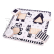 Bigjigs Toys Dřevěné vkládací puzzle černobílé tvary 1