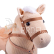 Bigjigs Toys Dřevěný houpací kůň béžový