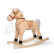 Bigjigs Toys Dřevěný houpací kůň béžový