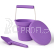 Bigjigs Toys Eko lopatka fialová Lavender