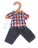 Bigjigs Toys Kostkovaná košile a rifle pro panenku 28 cm