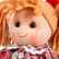 Bigjigs Toys Látková panenka Mandie 34 cm