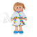 Bigjigs Toys Látková panenka Michelle 34 cm