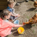 Bigjigs Toys Plážový kyblíček světle modrý