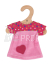 Bigjigs Toys Růžové tričko se srdíčkem pro panenku 28 cm