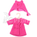 Bigjigs Toys Růžový kabátek s čepičkou pro panenku 38 cm
