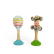 Bigjigs Toys Sada Rumba koule modrá a rolničky zelené