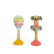 Bigjigs Toys Sada Rumba koule žlutá a rolničky růžové