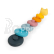 Bigjigs Toys Silikonová stohovací věž Kočka