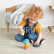 Bigjigs Toys Silikonová stohovací věž Kočka