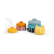 Bigjigs Toys Silikonová stohovací věž Kočka
