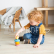 Bigjigs Toys Silikonová stohovací věž Kočka
