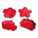 Bigjigs Toys Silikonové formičky červené Cherry