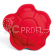Bigjigs Toys Silikonové formičky červené Cherry