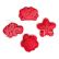 Bigjigs Toys Silikonové formičky červené Cherry