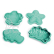 Bigjigs Toys Silikonové formičky zelené Eggshell