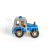Bigjigs Toys Traktor modrý