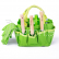 Bigjigs Toys Zahradní set nářadí v plátěné tašce zelený