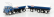 Brekina plast Fiat 690 Millepiedi Tanker Truck Olio Fiat 1960 1:87 Modrá Černá Bílá