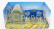 Britains Accessories Fleming Double Bale Lifter - Balla Di Fieno 1:32 Blue