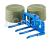 Britains Accessories Fleming Double Bale Lifter - Balla Di Fieno 1:32 Blue