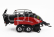 Britains Case-ih Trailer Ln434 Large Baler - 1:32 Červená Černá