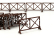 Brumm Accessories Set 5x Transenne - Street Barricades Sizes Misure 4.65cm X 2.85 Cm 1:43 Brown