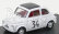 Brumm Fiat 500 595 Abarth N 34 Winner Criterium Apertura Monza 1964 Franco Patria 1:43 Bílá