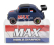 Brumm Fiat 500 Brums Livery Max N 1 World Champion 2024 - F1 Wheels 1:43 Matt Blue