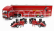 Brumm Iveco fiat Fiat Iveco 190 Truck Car Transporter Monaco Gp 1984 With 2x F1 Ferrari 126ck Turbo N 27 Michele Alboreto - N 28 Rene Arnoux + Figures And Accessories 1:43 Red